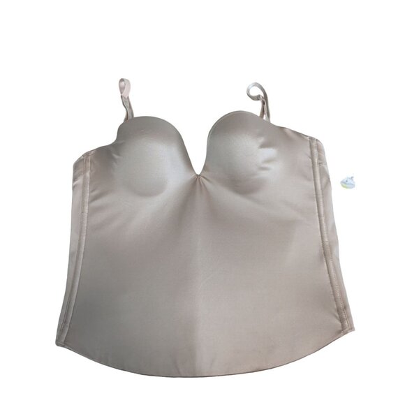 Fine Lines Low Back Strapless Convertible Shaping Bustier, Nude 38B - RL132 - Picture 2 of 12